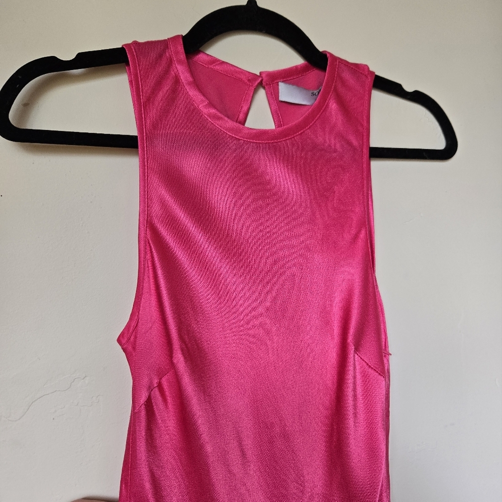 NWT Vibrant Pink Sleeveless Dress